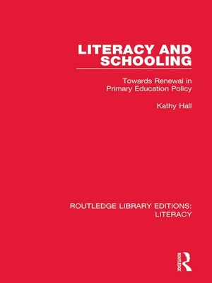cover image of Literacy and Schooling
